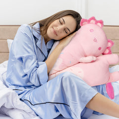 Mewaii Long Axolotl Plush 70cm for extra lounging comfort.