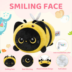 Mewaii plush face detail — inviting, lifelike look.