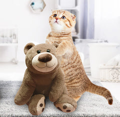 Mewkou soft fuzzy plush finish invites gentle touches.