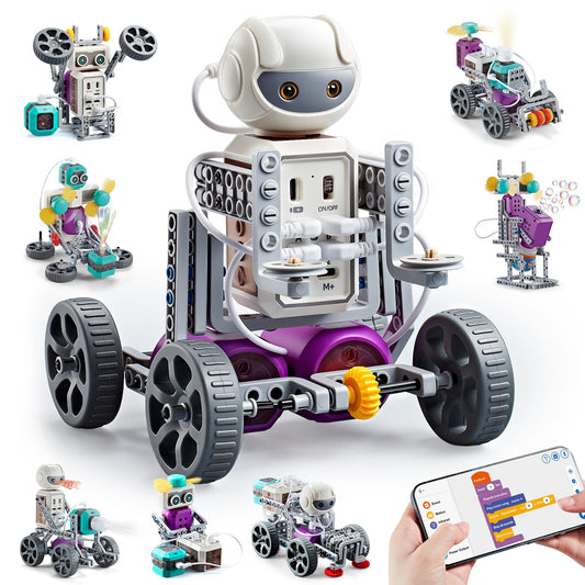 MEWOCHEE 24-in-1 stem robot kit cover demonstrates versatile creativity for kids