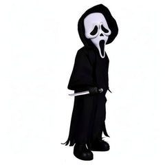 Mezco Scream Ghost Face Doll 10in with knife accessory enables dramatic display poses