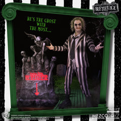 Mezco Toyz One:12 Beetlejuice stripe suit highlights iconic look for collectors