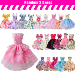 MEZHIFA fashion dresses offer stylish mix-and-match play for dolls.