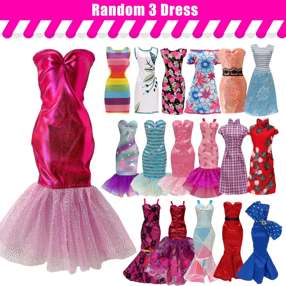 MEZHIFA wedding dresses for 11.5-inch dolls enhance special pretend moments.