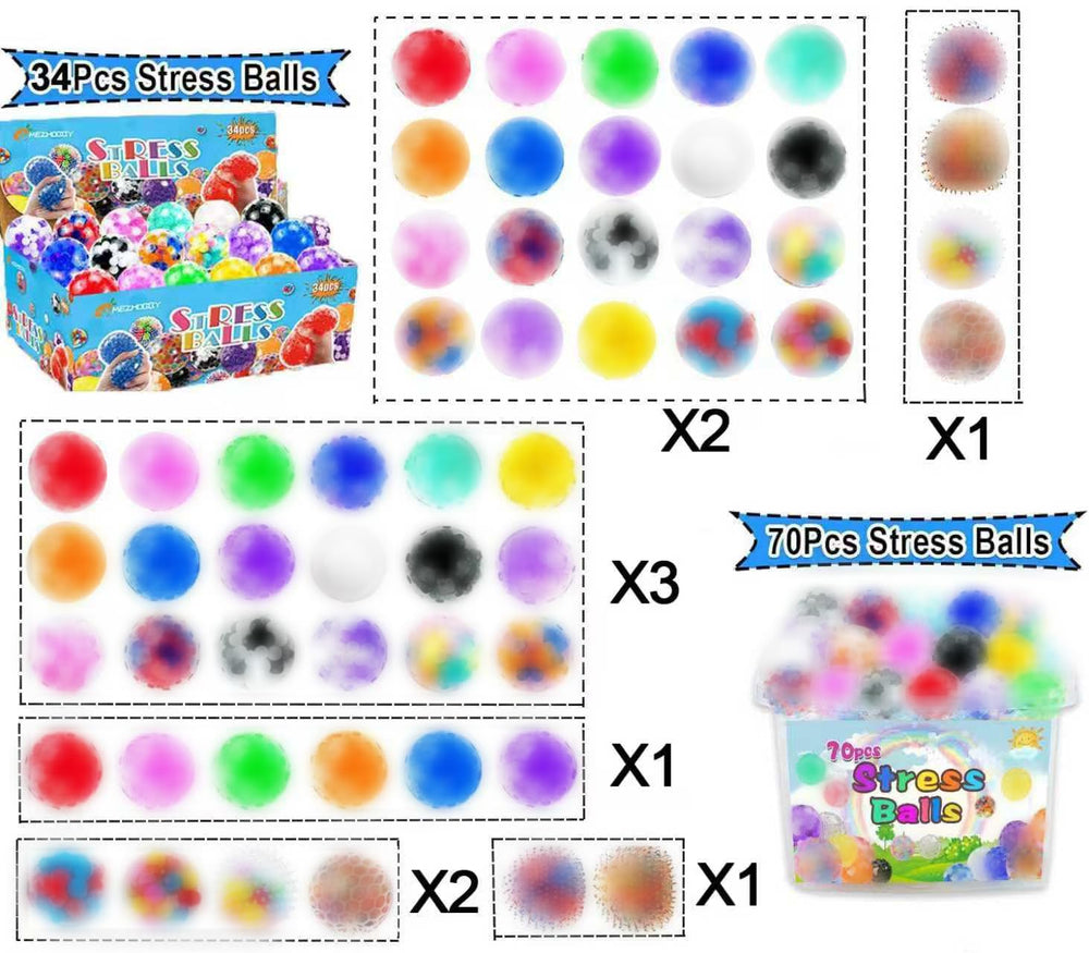 MEZHOBBY squishy balls palm-size for easy handheld sensory play at home or work