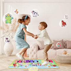 Mfcir toddler piano mat barefoot-friendly soft fabric for safe play.