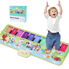 Mfcir toddler piano mat closeup showing keys for musical exploration.