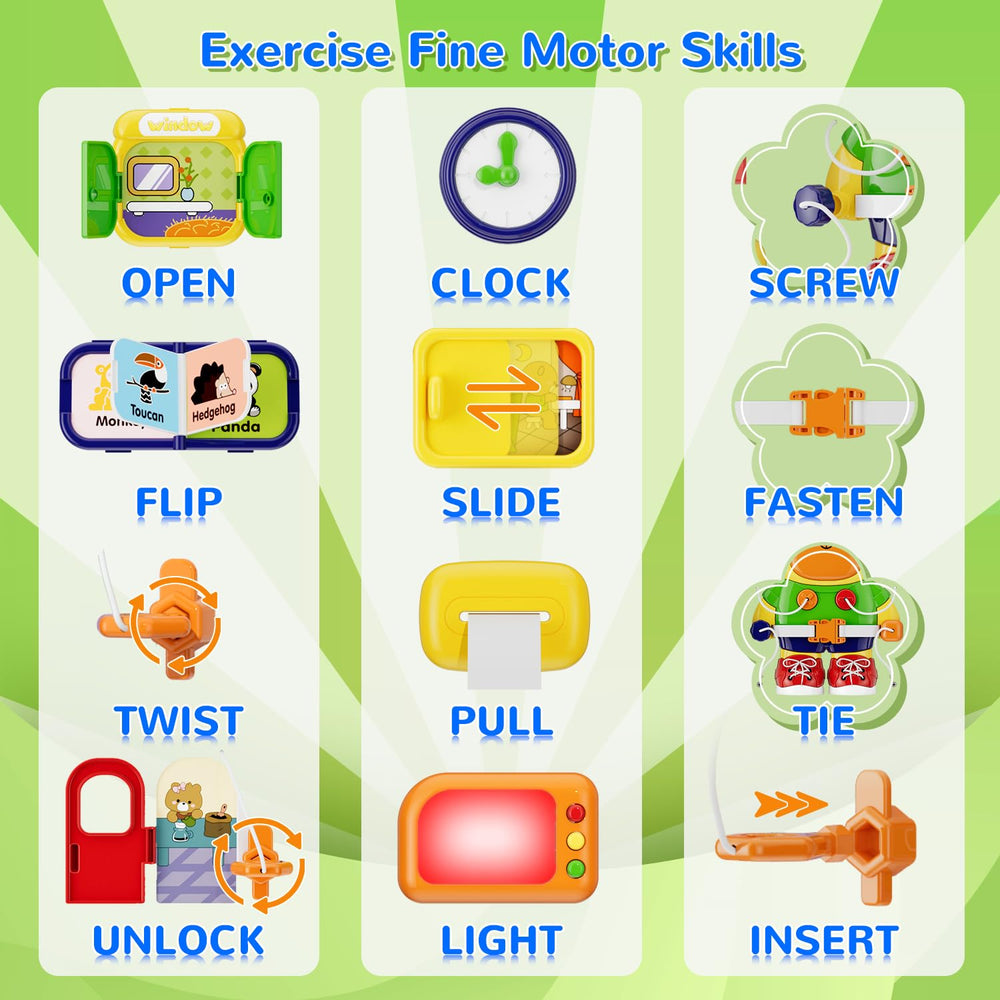 MFEESYOB color and number visuals aid early recognition and counting.