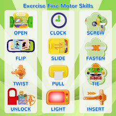 MFEESYOB color and number visuals aid early recognition and counting.