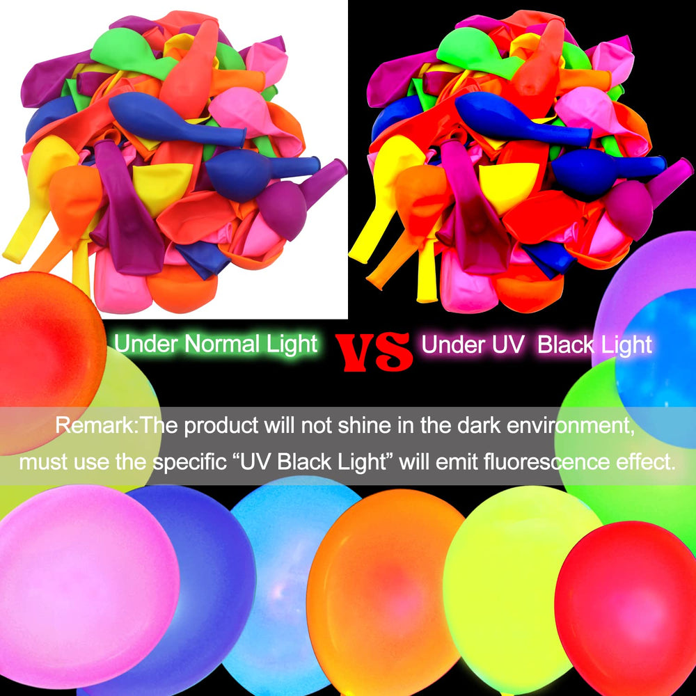 MFLUEEWR glow-in-the-dark balloon helps create striking ambience.
