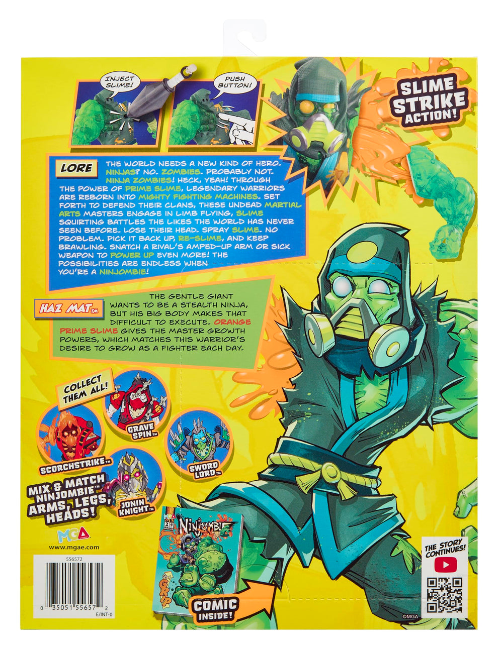 MGA Ninjombie battle set supports collect-and-battle play with friends.
