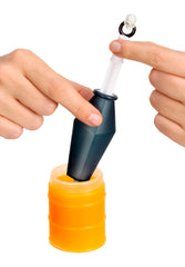 MGA Ninjombie slime syringe for quick refills during play.