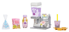 MGA's Miniverse Make It Mini soda appliance dispensing mini ice cubes for resin drinks