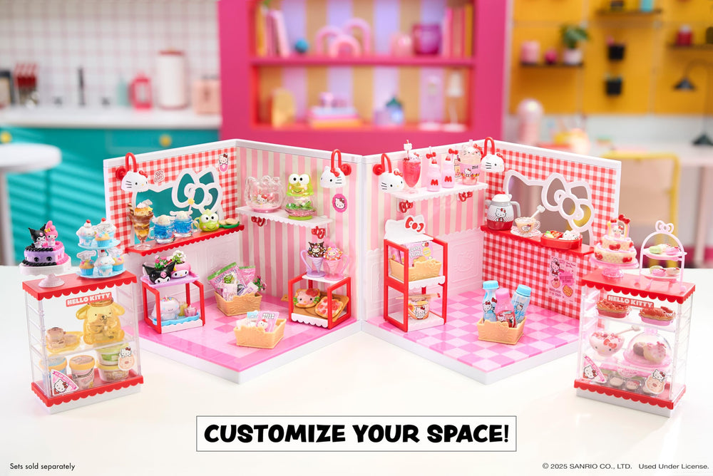 MGA's Miniverse Hello Kitty ingredients stock shelves for tiny scenes