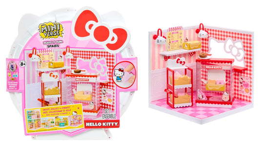 MGA's Miniverse Hello Kitty wall panels for customizable mini rooms and playful scenes