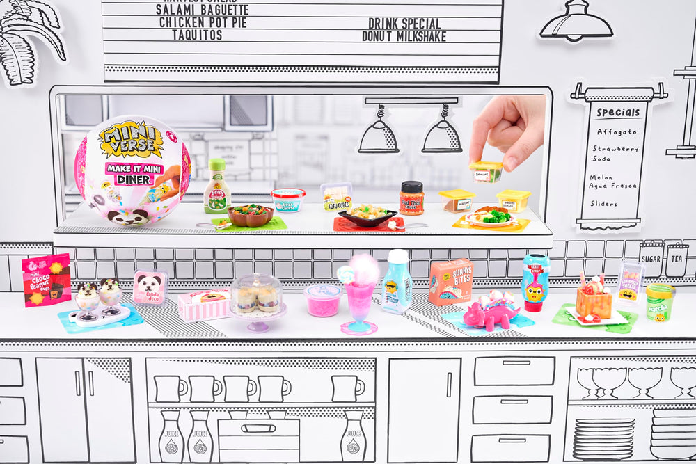 MGA's Miniverse mini ingredients and accessories pack highlighting DIY display potential