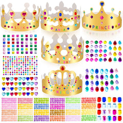 MGZTTHW gold crown set for kids' party decoration and dress-up