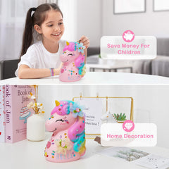 Bottom knob opens to retrieve savings from the MHJY piggy bank
