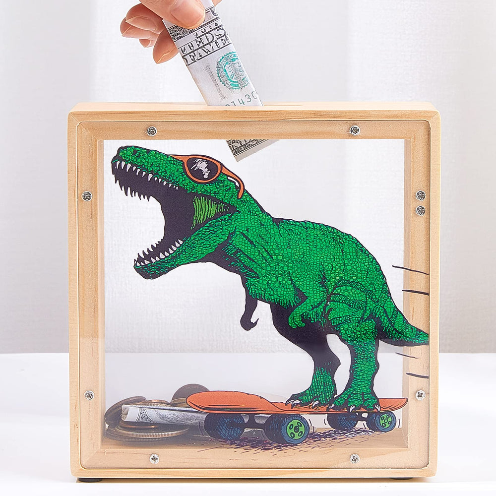 MHJY piggy bank green gift-ready packaging suitable for birthdays and Easter.