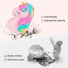 MHJY unicorn piggy bank serves as a cute room decor and gift