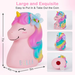 Tail slot accepts deposits in the MHJY unicorn piggy bank