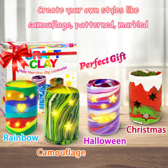 MHMYDIS bake-ready clay lanterns after oven setting