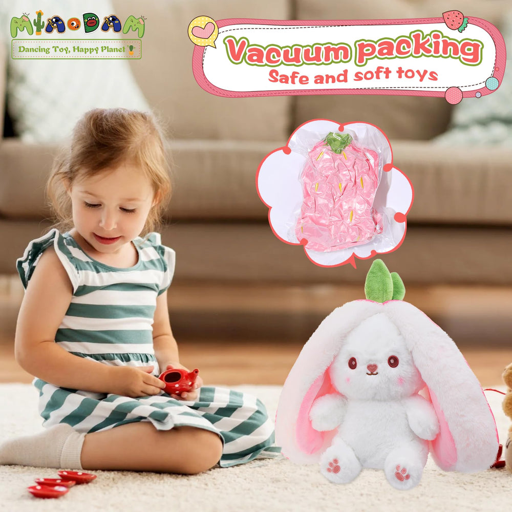 MIAODAM carrot-themed plush doubles as cute decor and play companion.