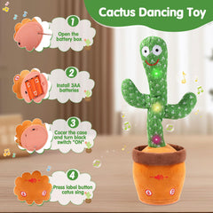 MIAODAM Dancing Cactus Toy offers 120 songs in multiple languages