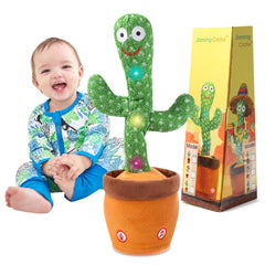 MIAODAM Dancing Cactus Toy on table for interactive play.