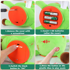 MIAODAM giraffe toy compact design ideal for travel and outings.