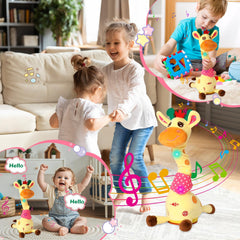 MIAODAM giraffe play at a picnic or travel setup