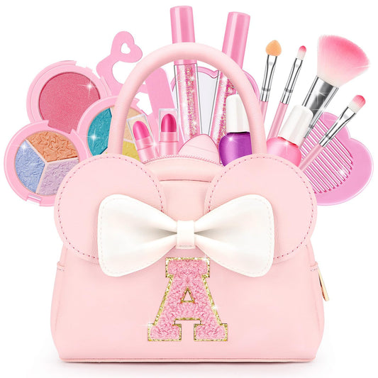 Mibasies Valentines makeup kit purse with 18 pieces for creative play and portability.