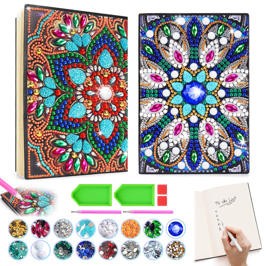 Micaracy diamond art notebook front cover durable PU leather for kids