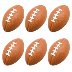 MIDELONG mini foam football stress ball six-pack for portable relief