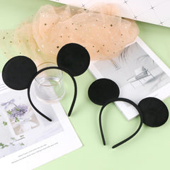 MIDELONG mouse ears headband black suitable for Halloween and Disney-style events