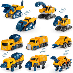 MIEBELY 5-in-1 transforming robot vehicles promoting versatile play and problem solving