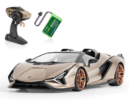 MIEBELY Lamborghini RC Car 116-scale champagne body for premium display and exciting play.