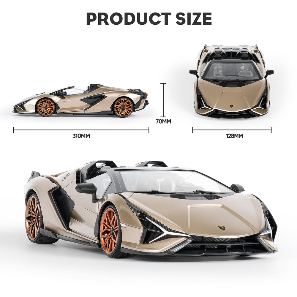 MIEBELY Lamborghini RC Car 7.4V battery delivers consistent power for extended sessions.
