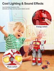 MIEBELY transforming toys safe ABS material keeps playtime worry-free.