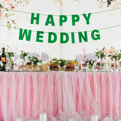 Mifengda glitter letters collection showing uniform green sparkle.