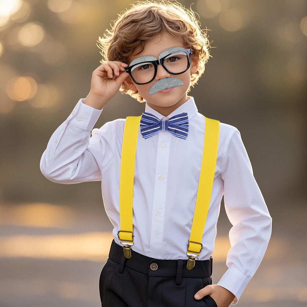 Mifengda yellow bow tie, adjustable for most kid sizes.