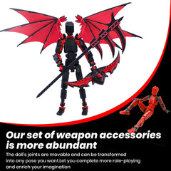 MIGESS Titan 13 weapon kit demonstrates majestic accessories for action poses