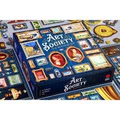 Mighty Boards Art Society gallery-room visualizes a stylish wall display during game night.