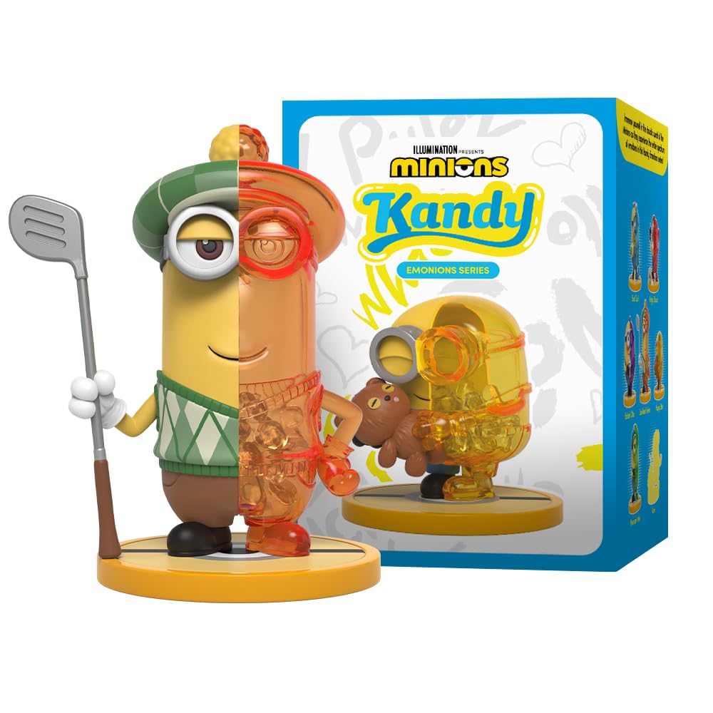 Mighty Jaxx Kandy Minions Emonions packaging image highlighting the blind box experience