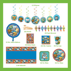 Mighty Mojo Octonauts dessert plates 7in ideal for kid-friendly servings