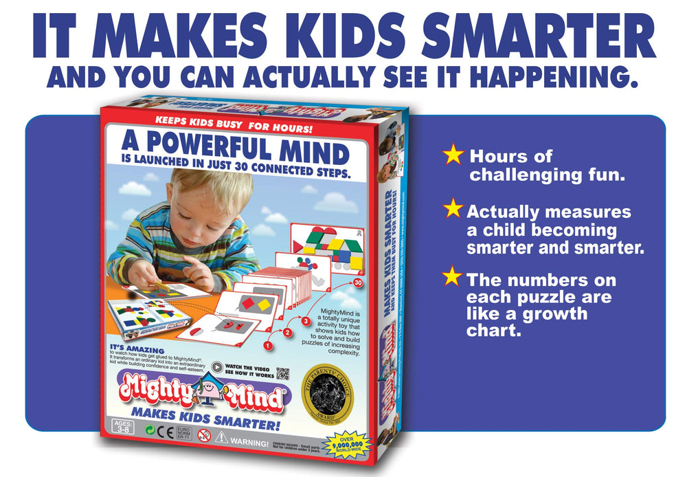 MightyMind Original Edition: child builds logical thinking through patterns.
