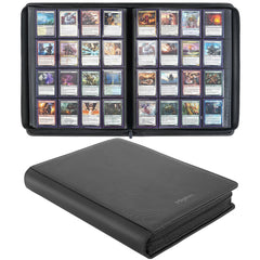 Migitec 16-pocket binder front cover shows premium waterproof PU leather for protected card storage.