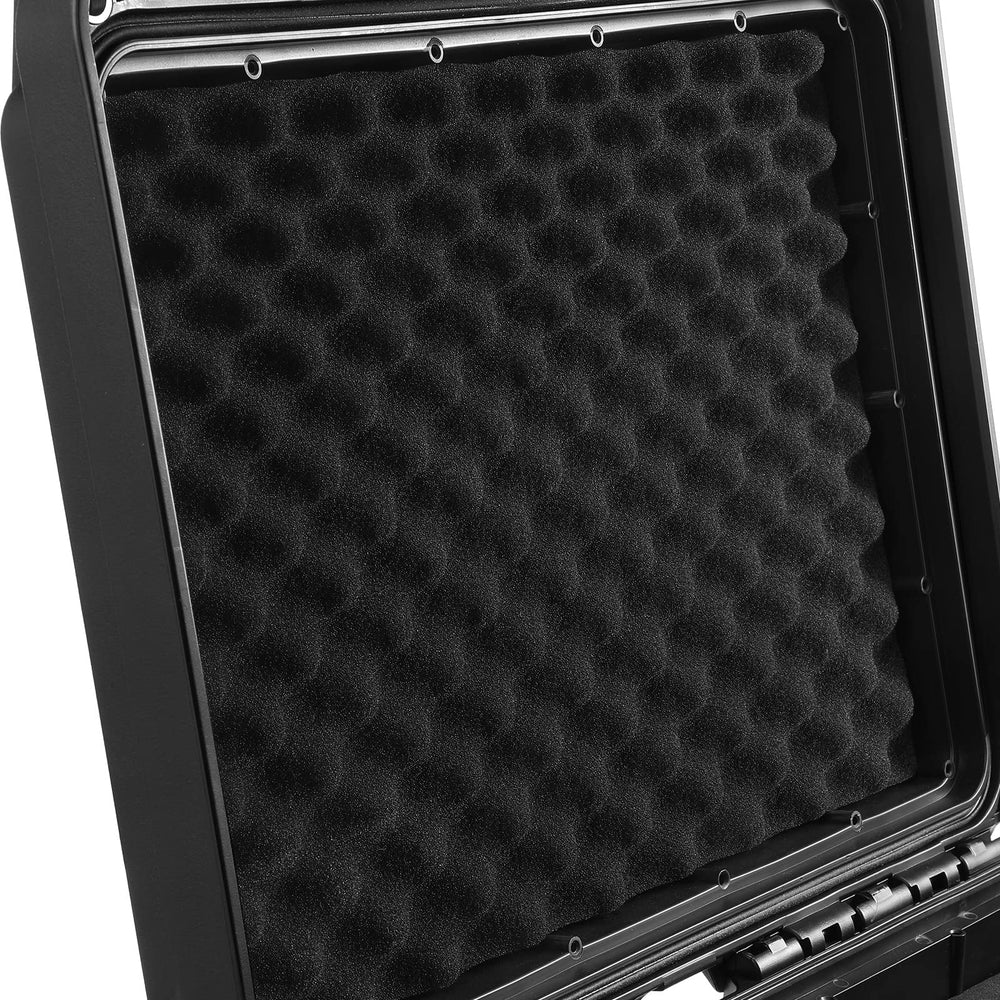 Migitec lockable case with dual side locks adds transport security.