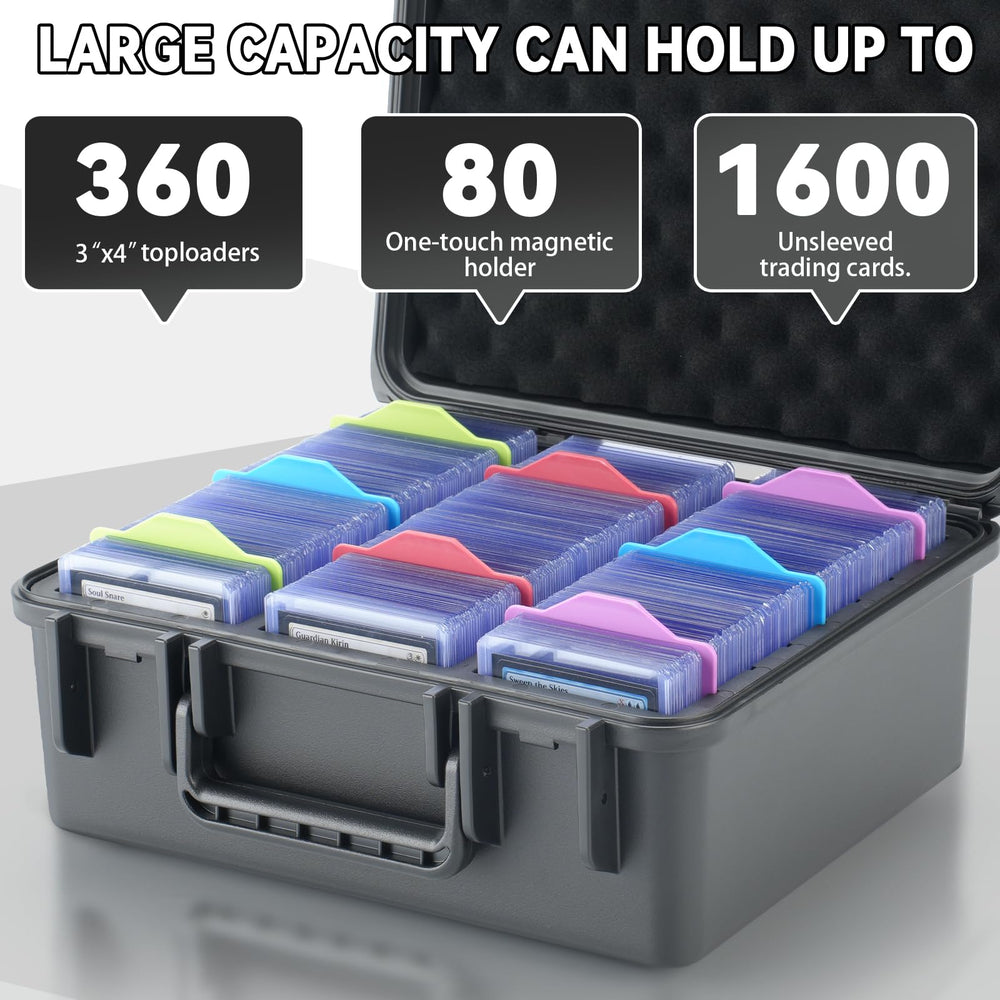 Migitec top-loader storage box interior tray keeps cards secure and neatly organized