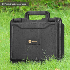 Migitec portable design with ergonomic handle simplifies collecting trips.